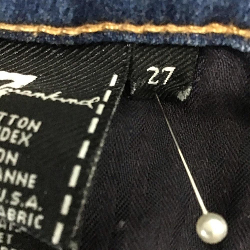 7 For All Mankind Blue The Ankle Skinny Jeans - Picture 13 of 16